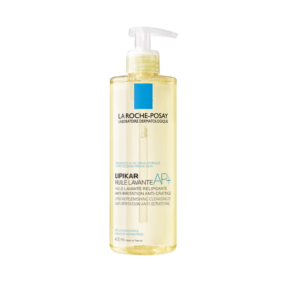 La Roche-Posay, Lipikar AP+, Anti-Juckreiz & Beruhigendes Duschöl, sehr trockene bis zu Neurodermitis neigende empfindliche Haut, 400 ml