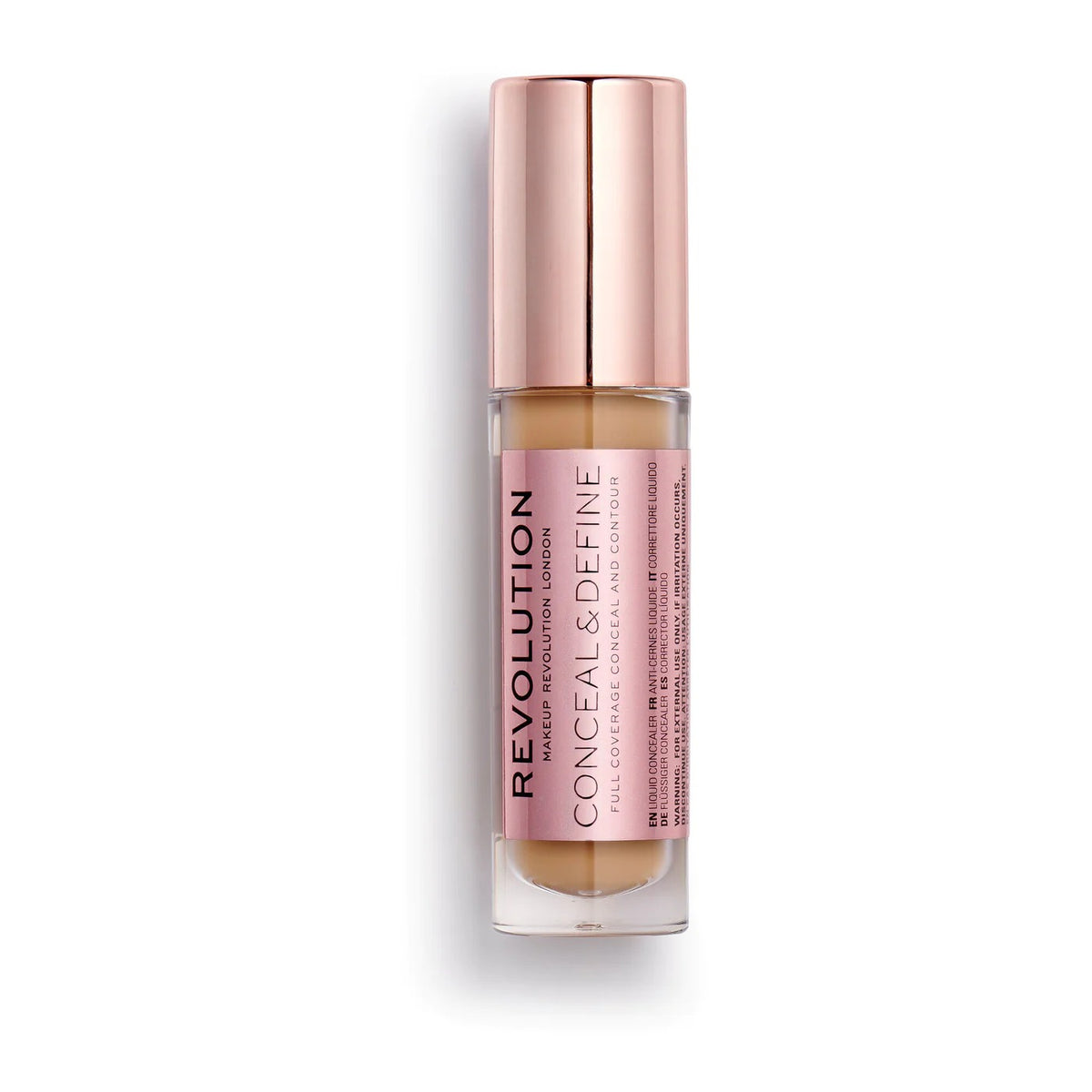 Makeup Revolution, Conceal & Define, korrigierender Flüssig-Concealer, C 12, 4 g