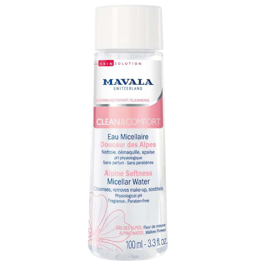Mavala, Clean & Comfort, Reinigendes & Beruhigendes Mizellenwasser, Sensibel, 100 ml