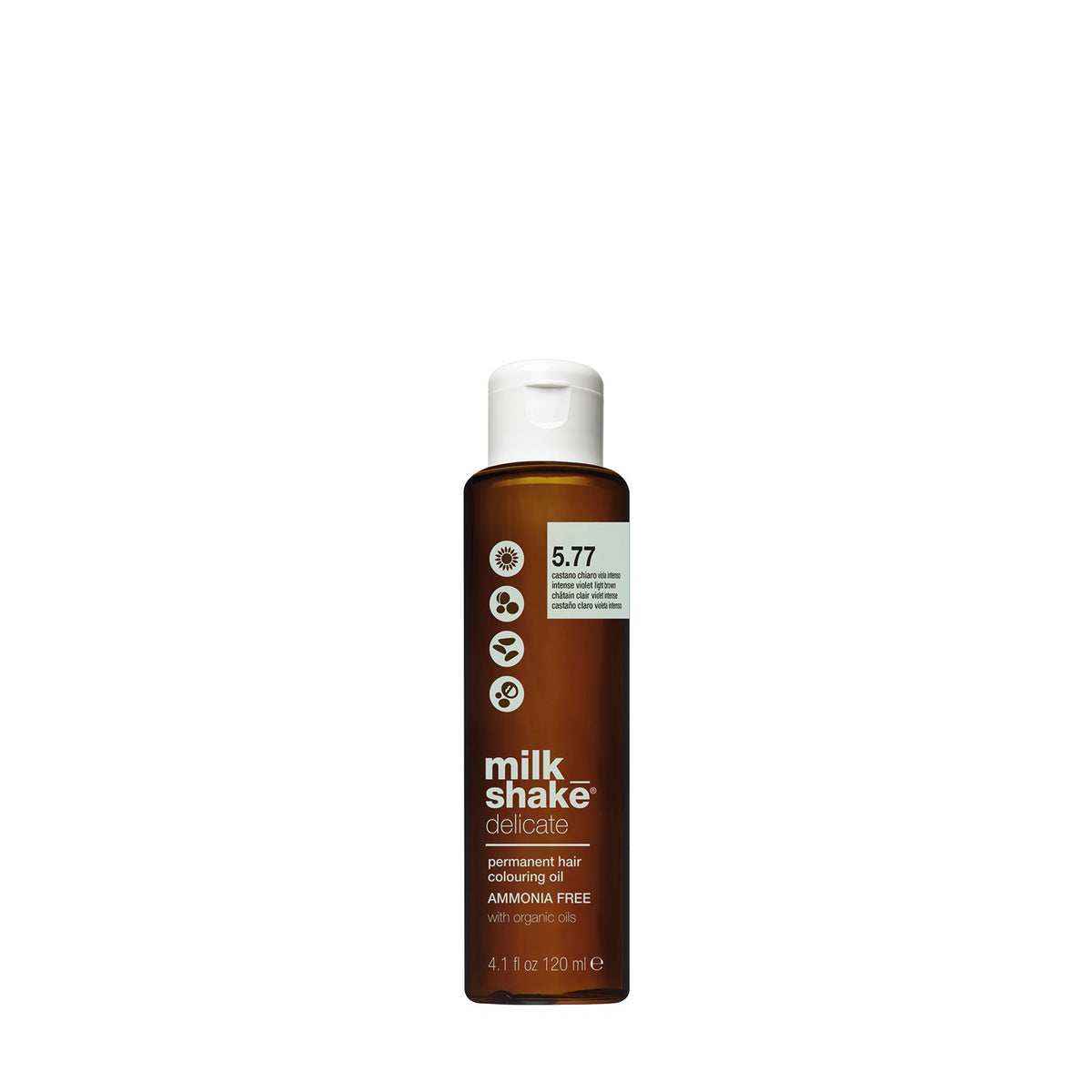Milk Shake, Delicate, ammoniakfreie, permanente Haarölfarbe, 5.4, 120 ml