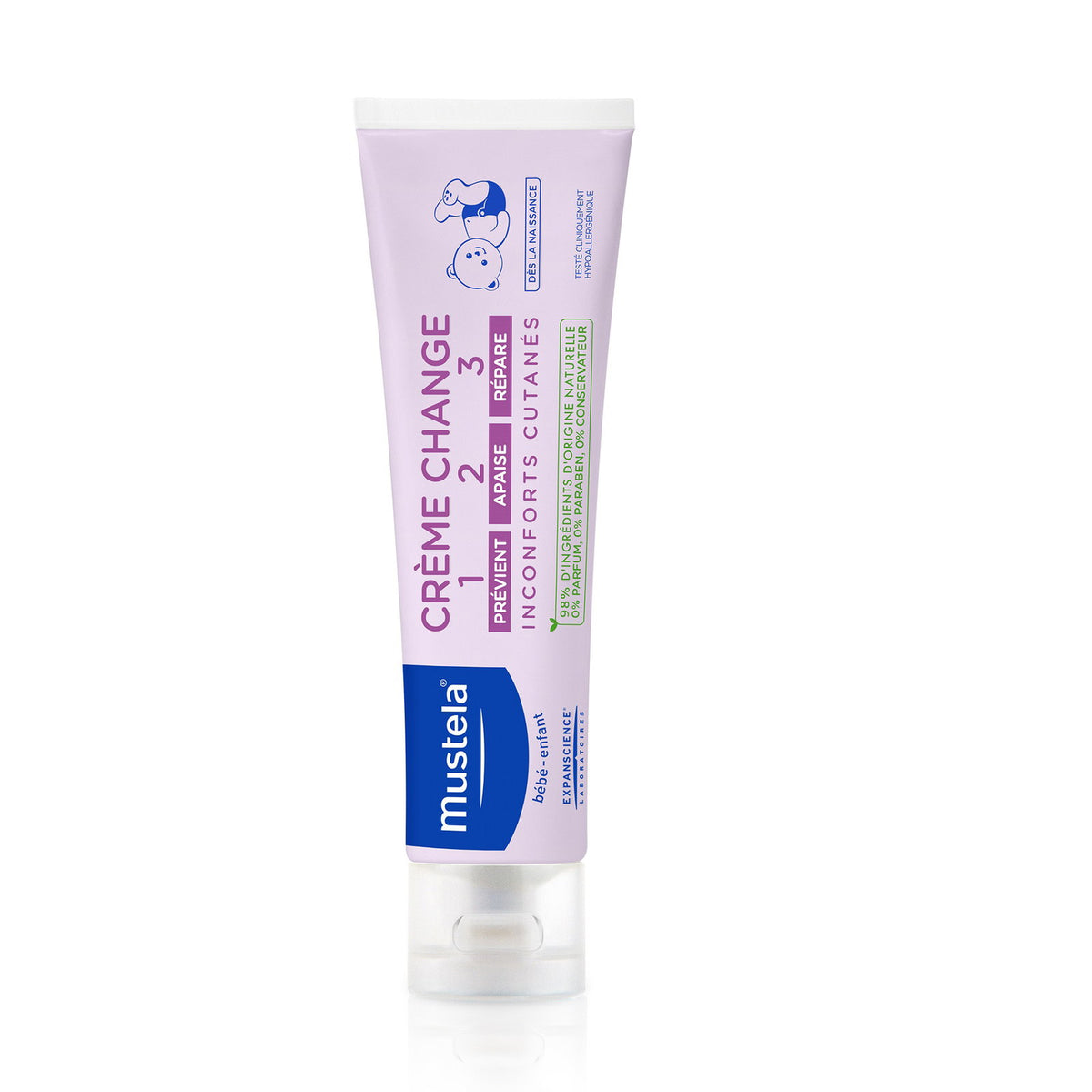 Mustela, Vitamin Barrier 123, Schützt & Pflegt, Körpercreme, Windelbereich, 100 ml