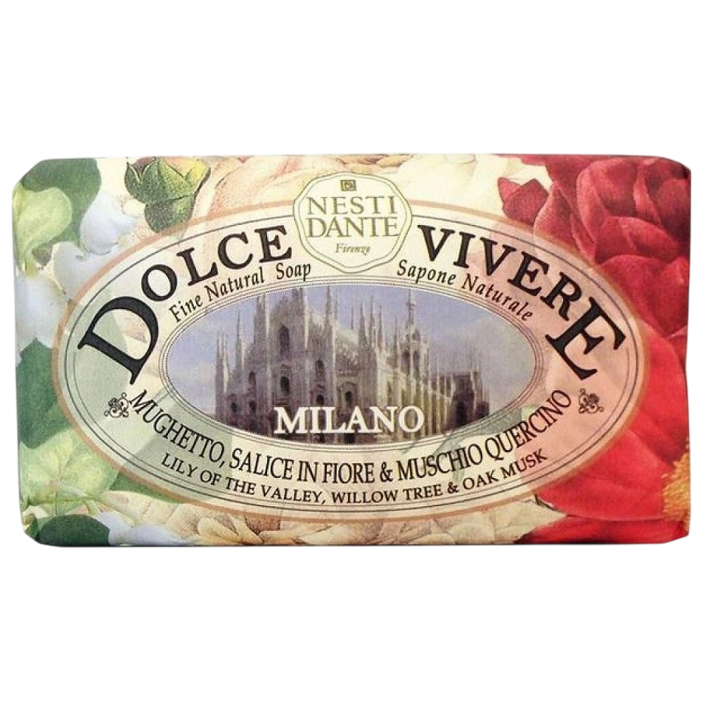 Nesti Dante, Dolce Vivere Milano, Reinigendes & Feuchtigkeitsspendendes Seifenstück, 250 g