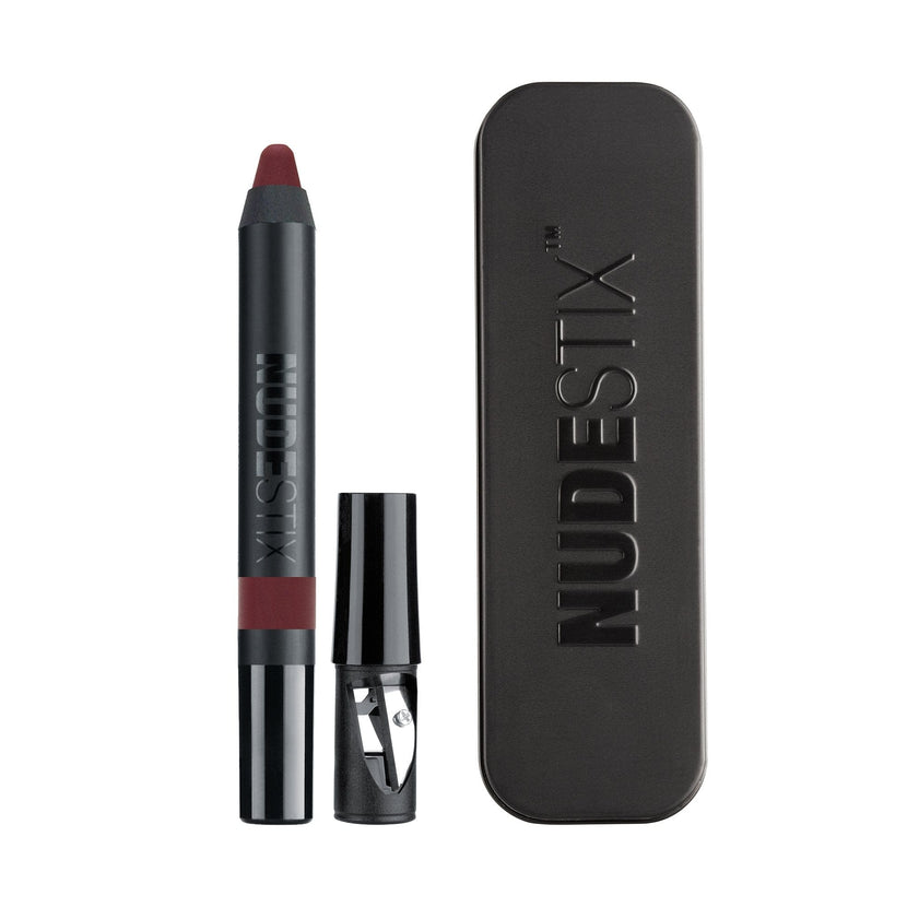 Nudestix, Intense Matte, Lippenkonturenstift & Wangenrouge 2-in-1, Raven, 2,5 g