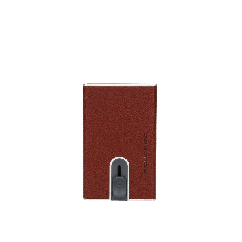 Piquadro, Piquadro, Leder-Kartenetui, Bordeaux, Unisex