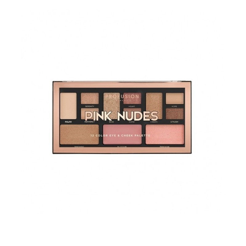 Profusion Cosmetics, Mini Artistry, Lidschatten-Palette, Pink Nudes, 1,5 g