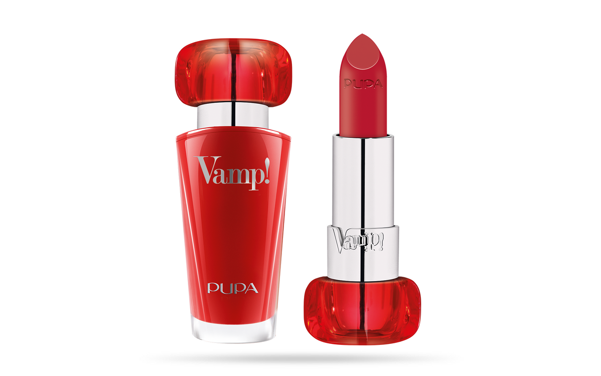 Pupa, Vamp!, frei von Parabenen, Volumen, cremiger Lippenstift, 202, Lovely Cherry, 3,5 g