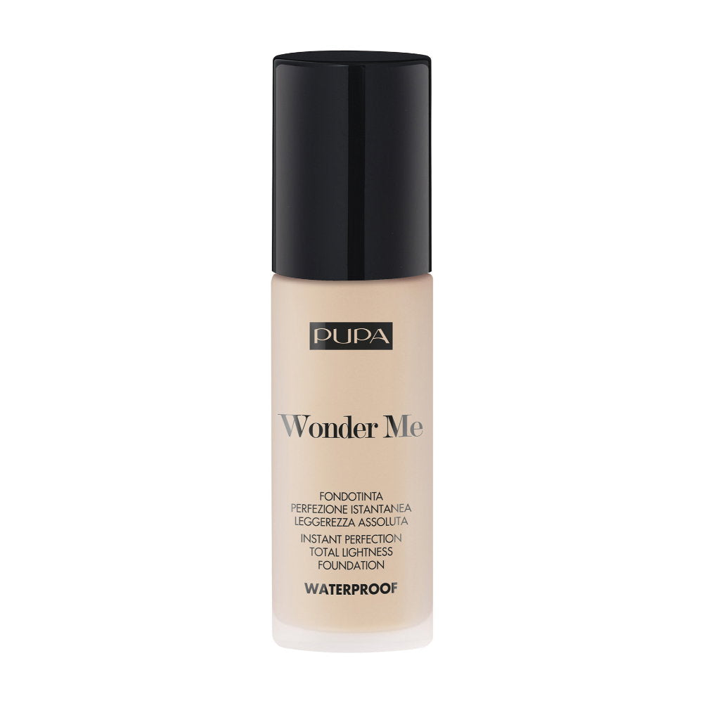 Pupa, Wonder Me, frei von Parabenen, wasserfest, flüssige Foundation, 009, Alabaster - Neutral, 30 ml