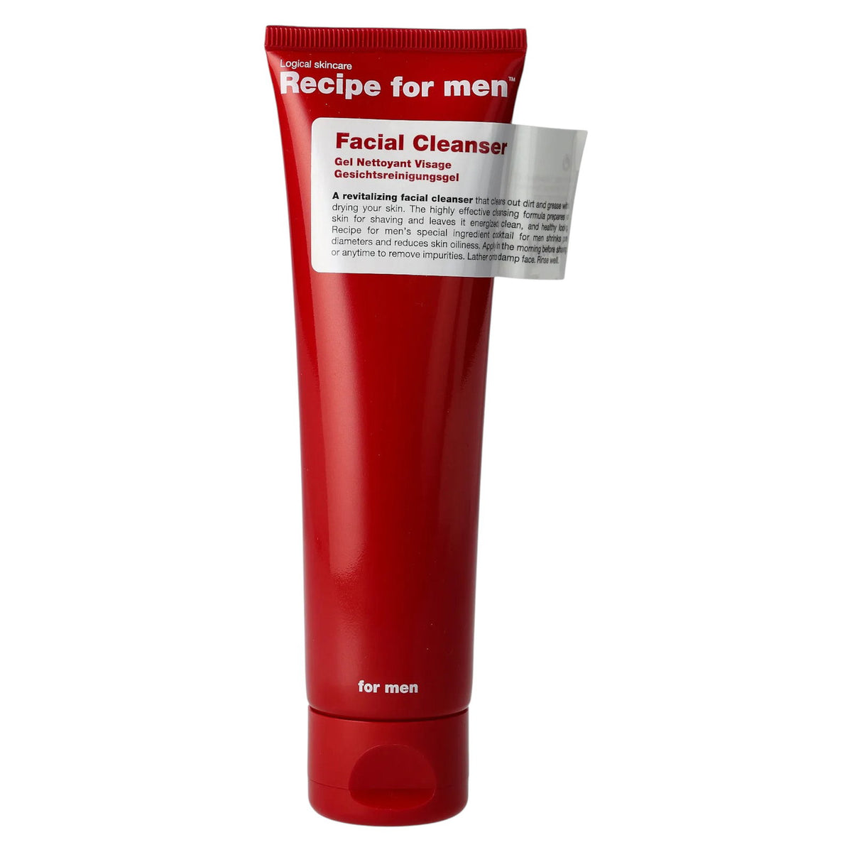 Recipe For Men, Gesichtsreiniger, Revitalisierend, Reinigungsgel, Für das Gesicht, 100 ml