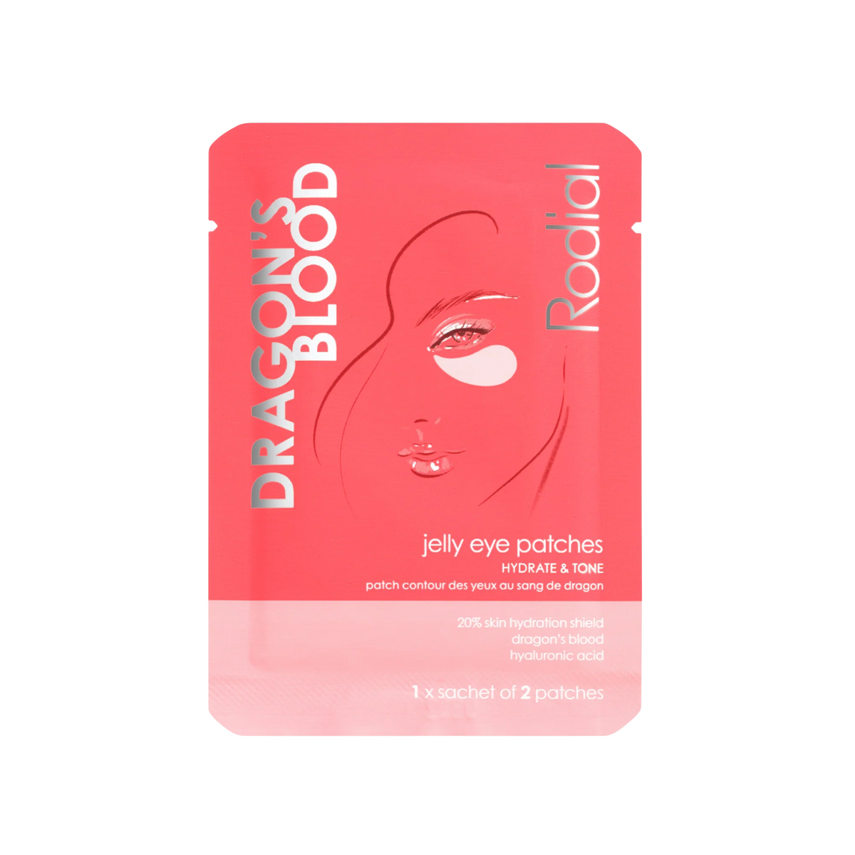 Rodial, Dragon's Blood, Feuchtigkeitsspendende Augenpads, 3 g