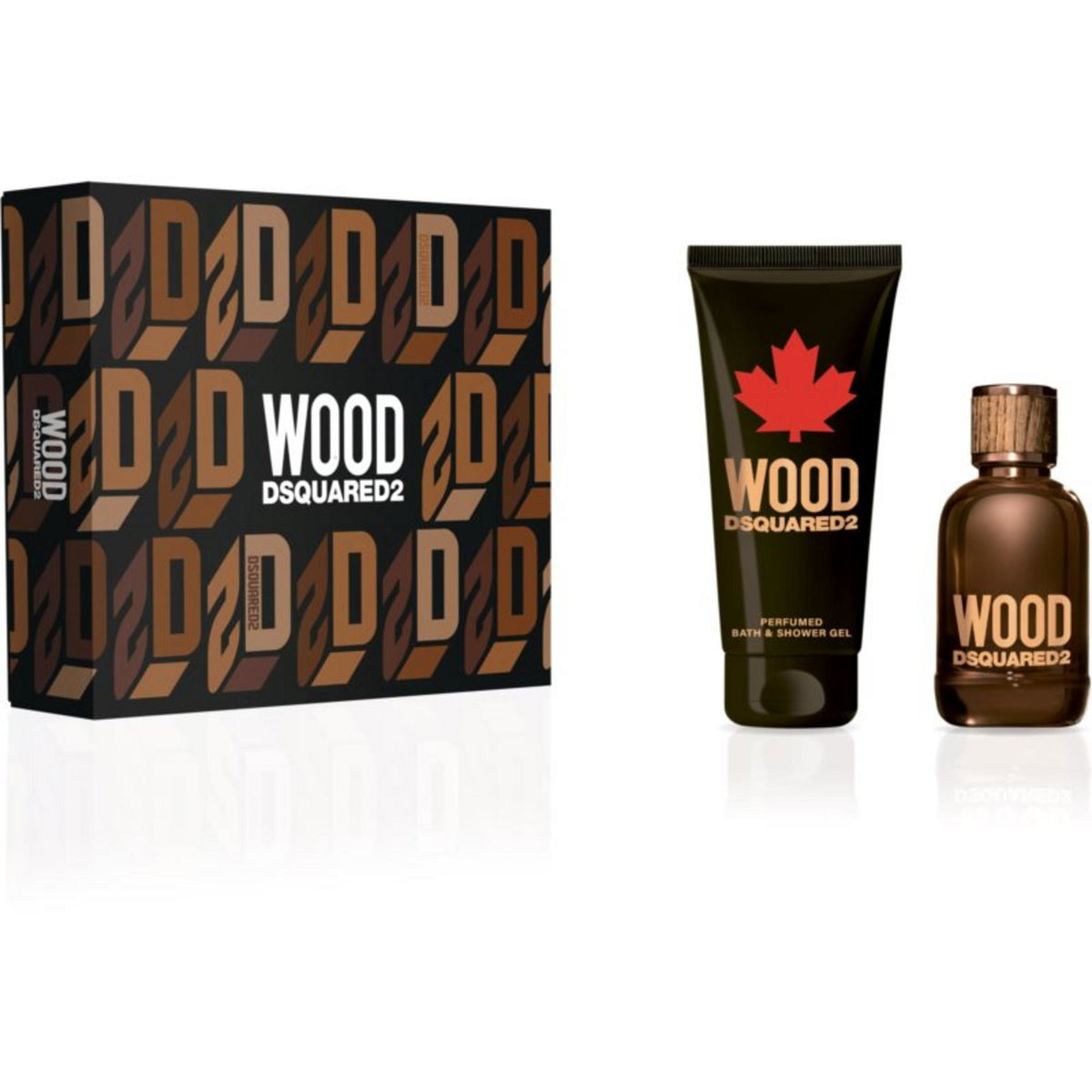 Dsquared 2 Set: Green Wood, Eau de Toilette, für Herren, 100 ml + Green Wood, Duschgel & Shampoo 2-in-1, 150 ml