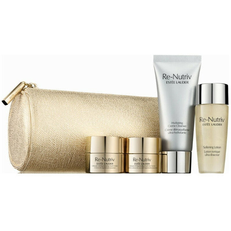 Re-Nutriv Deluxe Set Estee Lauder: Re-Nutriv, Hydrating, Cleansing Cream, 30 ml + Re-Nutriv - Ultimate Lift Regenerating Youth, Strengthens/Lifted & Radiant, Morning & Night, Cream, For Face, 7 ml + Re-Nutriv - Ultimate Lift Regenerating Youth, Brighter &