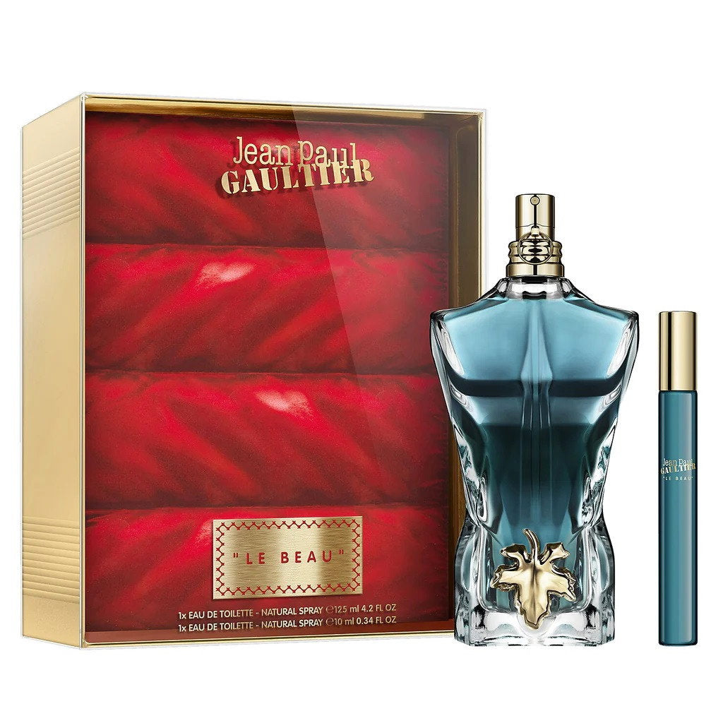 Jean Paul Gaultier Set: Le Beau, Eau de Toilette, für Herren, 125 ml + Le Beau, Eau de Toilette, für Herren, 10 ml