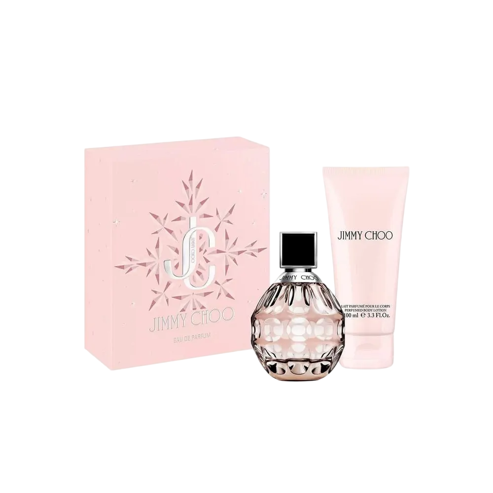 Jimmy Choo Set: Jimmy Choo, Eau de Parfum, für Damen, 60 ml + Jimmy Choo, Feuchtigkeitsspendende Bodylotion, 100 ml