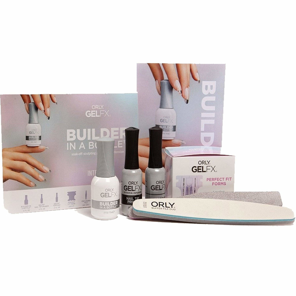Set, Orly, Gelfx Builder In A Bottle Kit, semipermanenter Nagellack, 8-tlg.