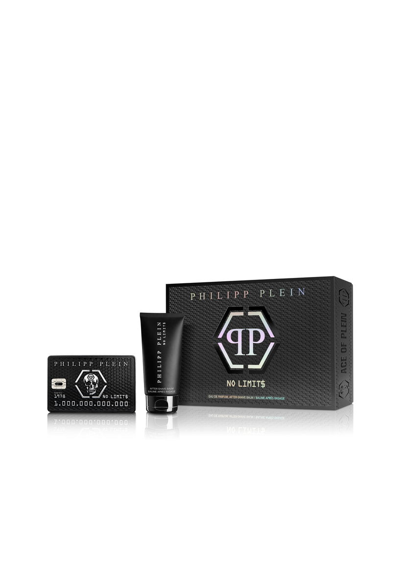 Set Philipp Plein: No Limits, Eau de Parfum, für Herren, 50 ml + No Limits, feuchtigkeitsspendender After-Shave-Balsam, 50 ml