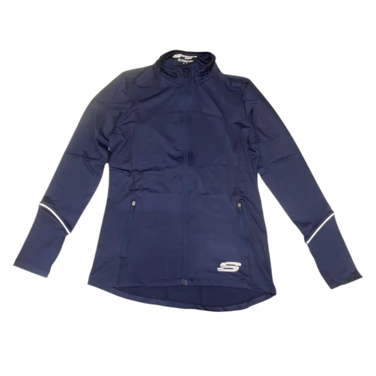 Skechers, Leia Mari, Damen-Sportjacke aus Synthetik, Marineblau, Größe 38