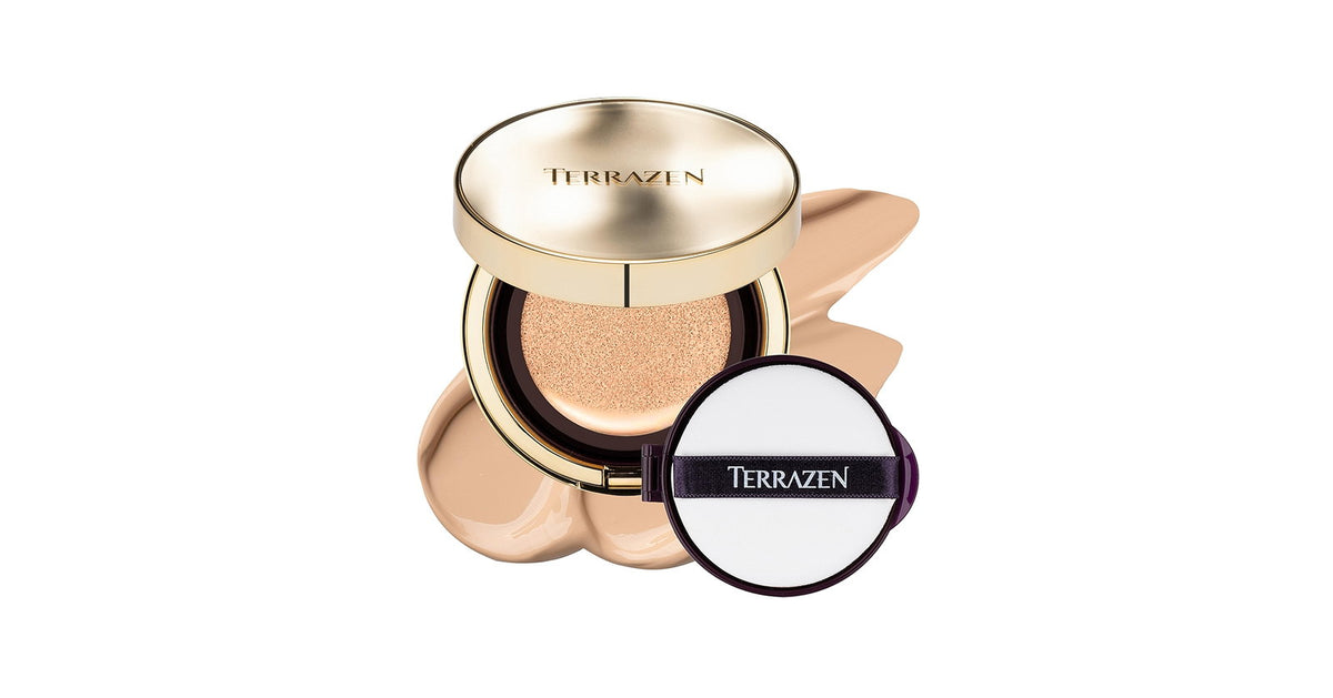 Terrazen, Perfect Finish Cushion, Radiant Finish, Cream Foundation, 21, Light Beige, LSF 50+, 15 g