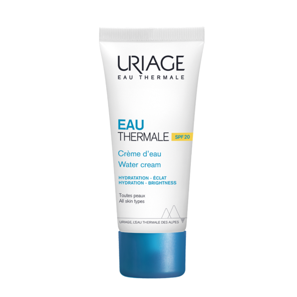 Uriage, Eau Thermale, Feuchtigkeitspflege, Wassercreme, für das Gesicht, LSF 20, 40 ml
