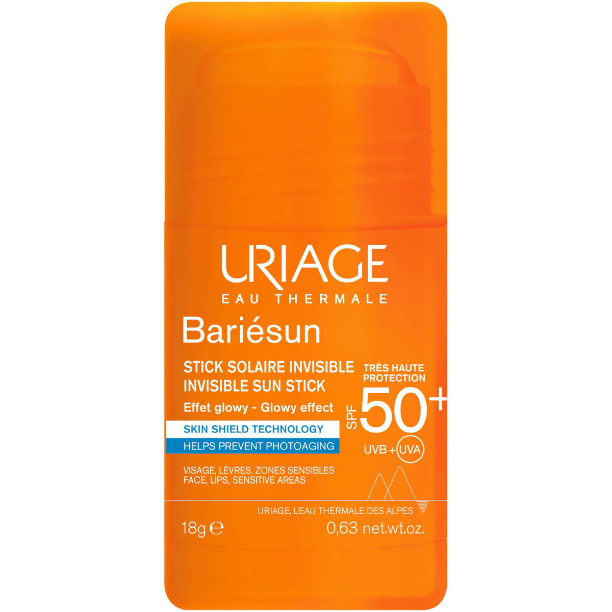 Uriage, Bariesun Unsichtbarer Sonnenschutz-Stick, LSF50+, 18 g