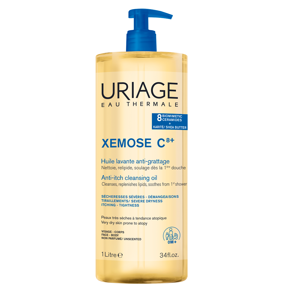 Uriage, Xemose, Soothing, Cleansing Oil, For Face & Body, 1000 ml