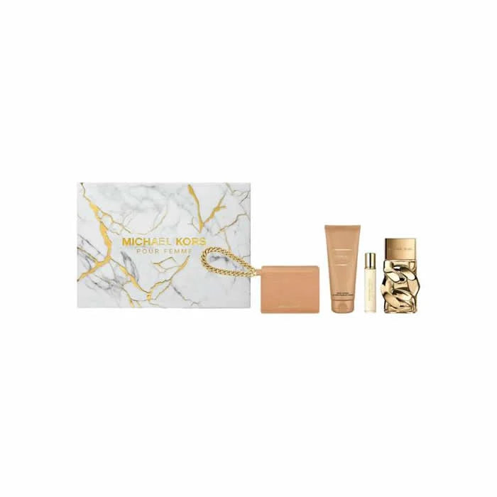 Michael Kors Pour Femme Eau De Parfum Spray 100ml Set 4 Pieces