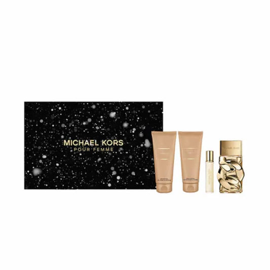 Michael Kors Pour Femme Eau De Parfum Spray 100ml Set 4 Pieces