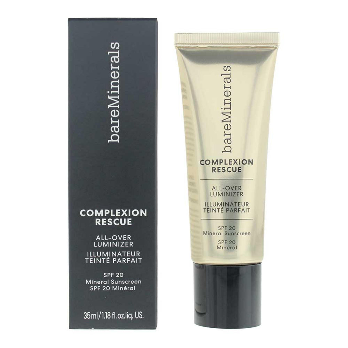 BareMinerals, Complexion Rescue, Illuminating, Liquid Highlighter, Golden Peach, LSF 20, für das Gesicht, 35 ml