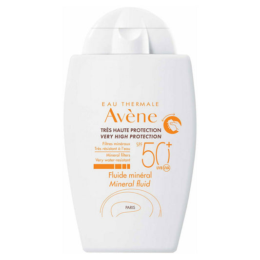 Avène, Intense Protect, Mineral, Hoher UV-Schutz, Sonnenfluid, Für Gesicht & Körper, LSF 50+, 40 ml