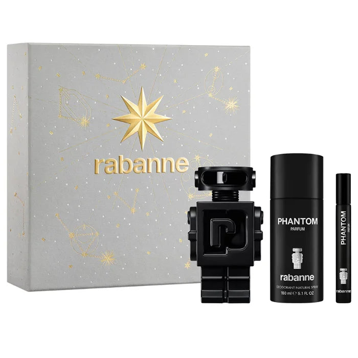 Rabanne Phantom Eau De Parfum Spray 100ml Set 3 Pieces