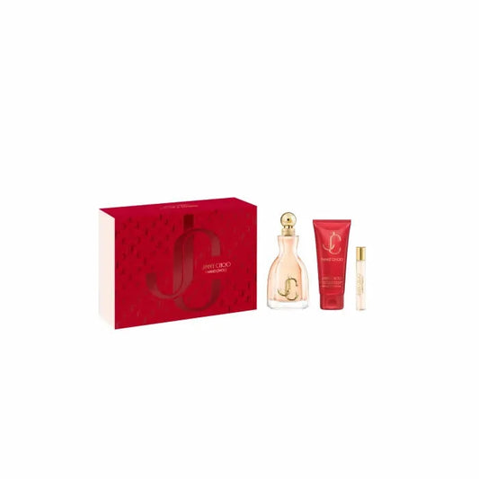 Jimmy Choo I Want Choo eau de parfum spray 100ml set met 3 stuks