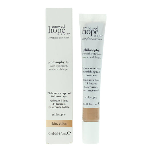 Philosophy, Renewed Hope In A Jar, wasserfest, hohe Deckkraft, flüssiger Concealer, 6.5, Tan, 10 ml