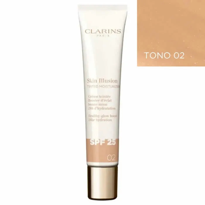 Clarins Skin Illusion Tinted Moisturizer Spf25 02 40ml