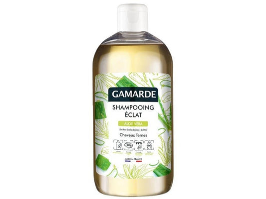 Gamarde, Bio, Aloe Vera, Haarpflegeshampoo, Glanz, alle Haartypen, 500 ml