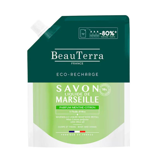 Beauterra Marseille Jabón Menta-Limón Recarga 900ml