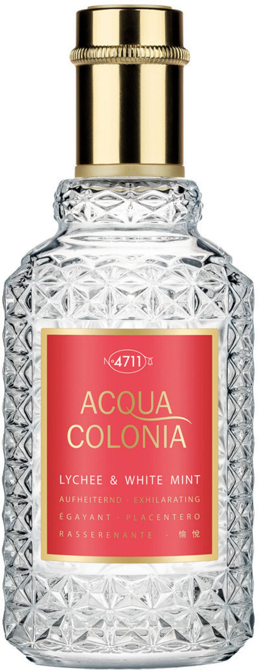 4711, Acqua Colonia Lychee & White Mint, Eau de Cologne, Unisex, 50 ml
