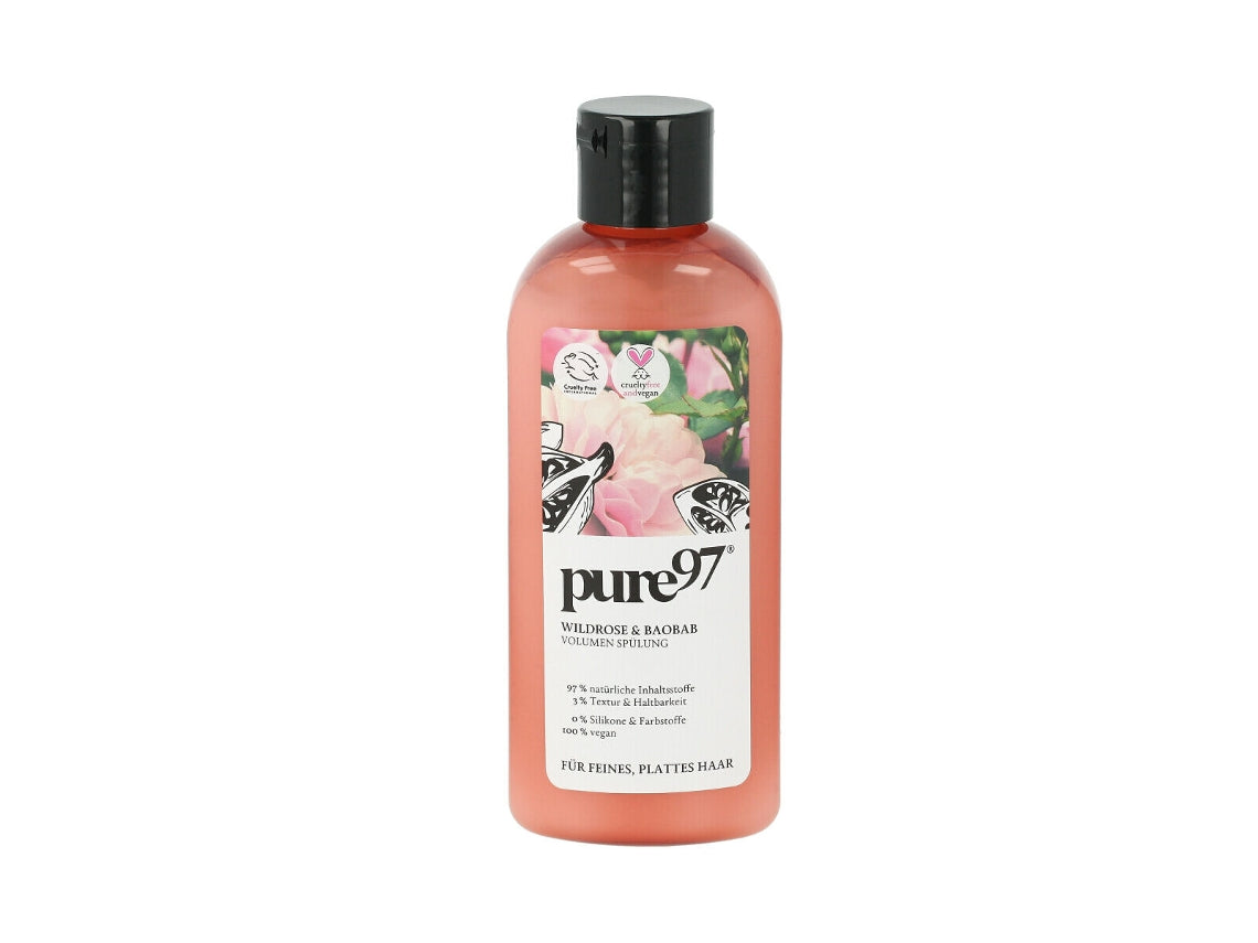 Pure97, Rose & Baobab, Hair Conditioner, For Volume, 200 ml