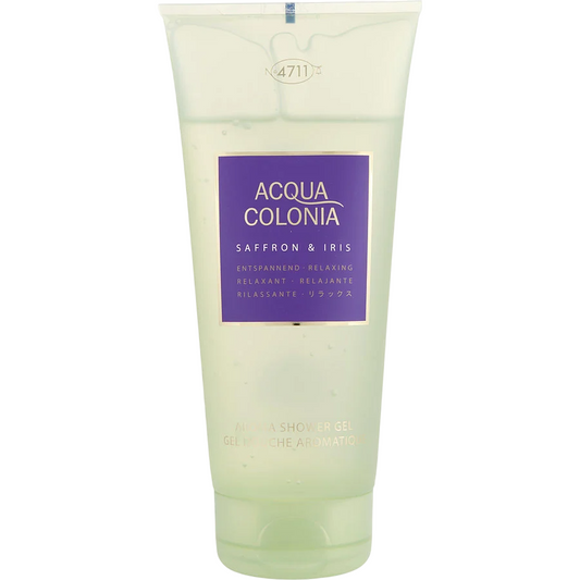 4711, Acqua Colonia, Colonia Saffron & Iris, Feuchtigkeitsspendendes Duschgel, Alle Hauttypen, 200 ml