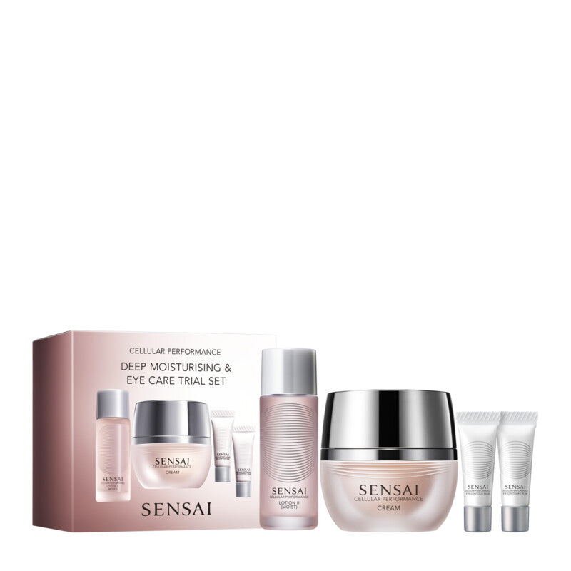 Sensai Cellular Deep Moisturising y Eye Care Trial Estuche 4 Piezas