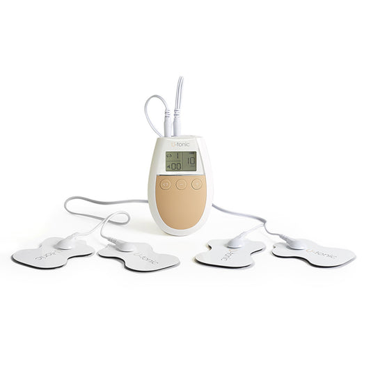500 Cosmetics, U-Tonic, Elektrostimulation mit 4 vibrierenden Einheiten, Massagegeräte, für Muskeln, Weiß, Unisex, Erwachsene
