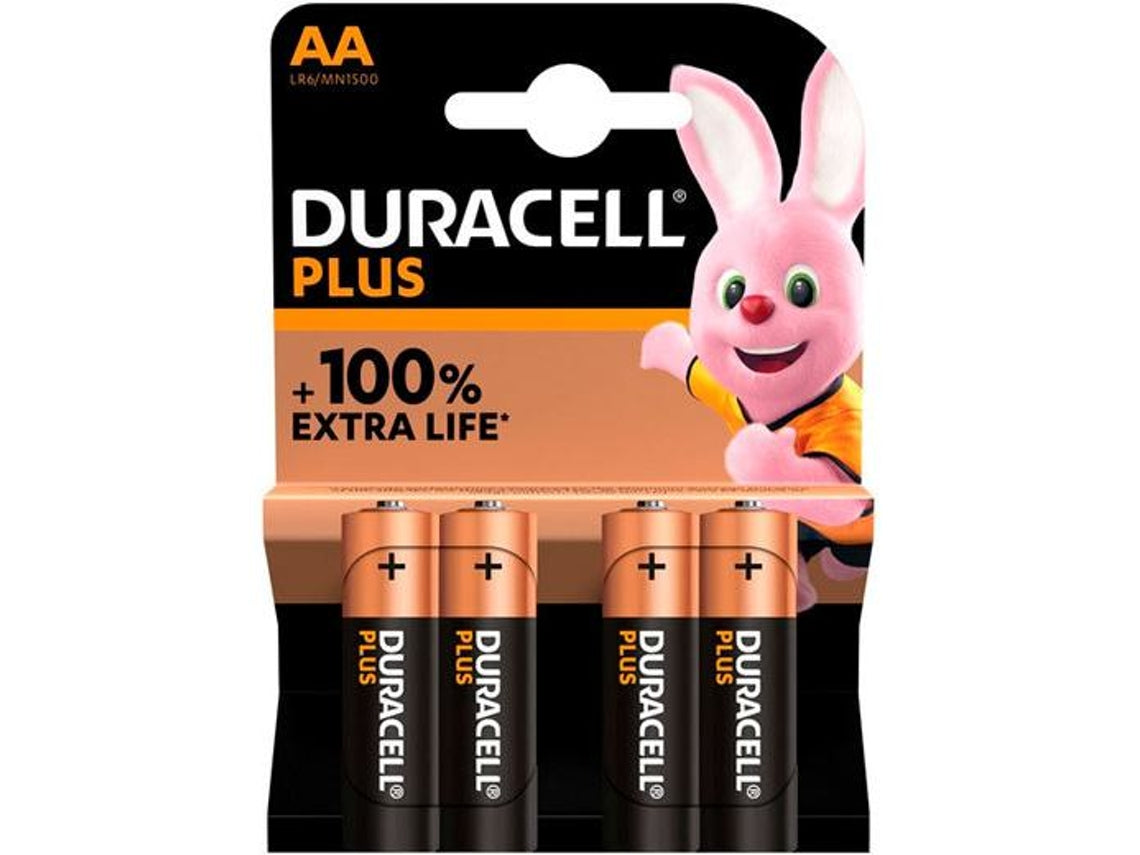 Duracell Alkaline Plus AA batterij 4 pack