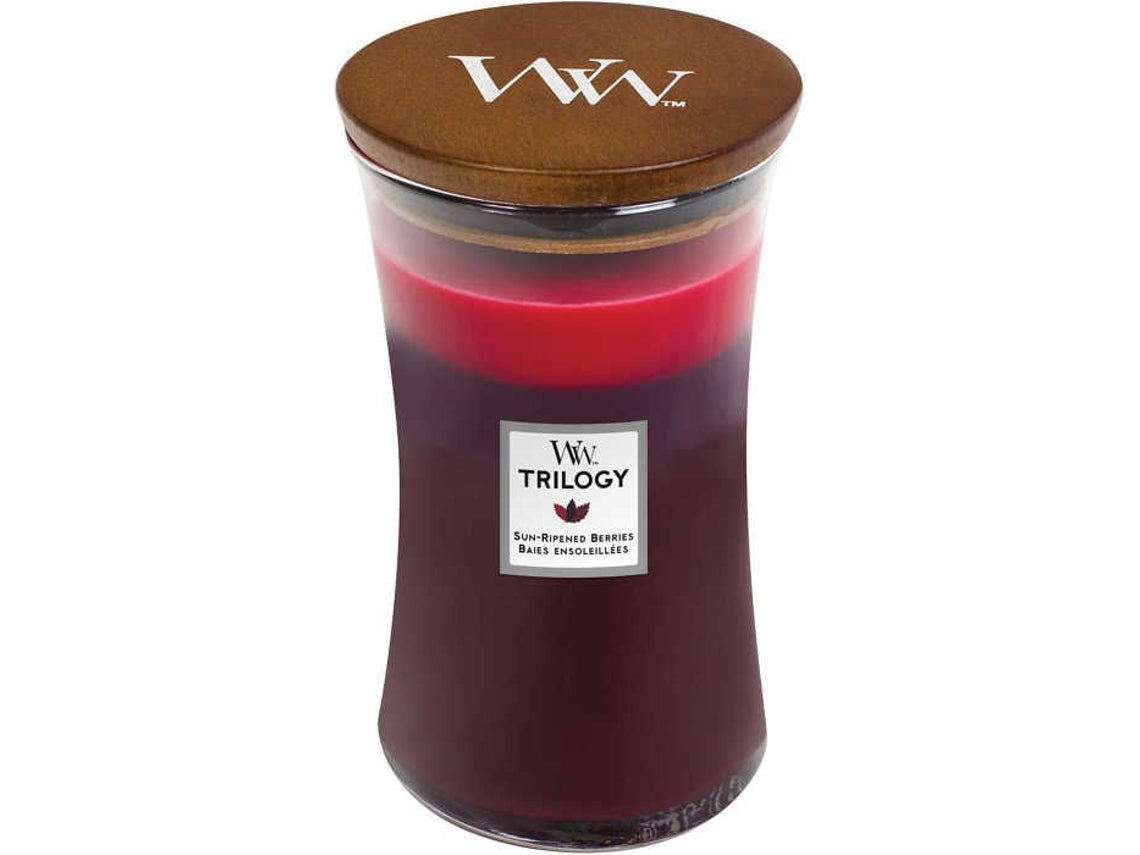 WoodWick Hourglass Large Trilogy Geurkaars - Ripened Berries