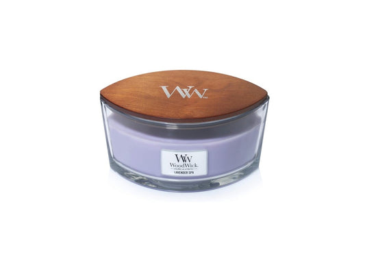 WoodWick Heartwick Flame Ellipse Geurkaars - Lavender Spa