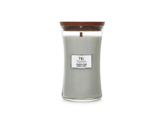 WoodWick Lavender &amp; Cedar Large Candle