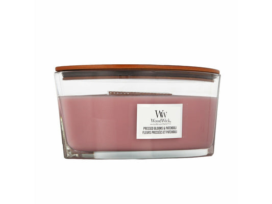 WoodWick Geurkaars Ellipse Pressed Blooms &amp; Patchouli 454 gr