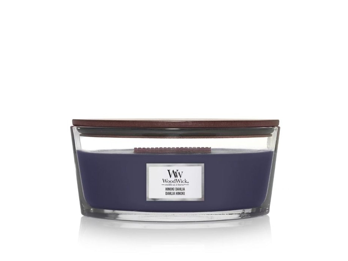 WoodWick Hinoki Dahlia Ellipse Candle