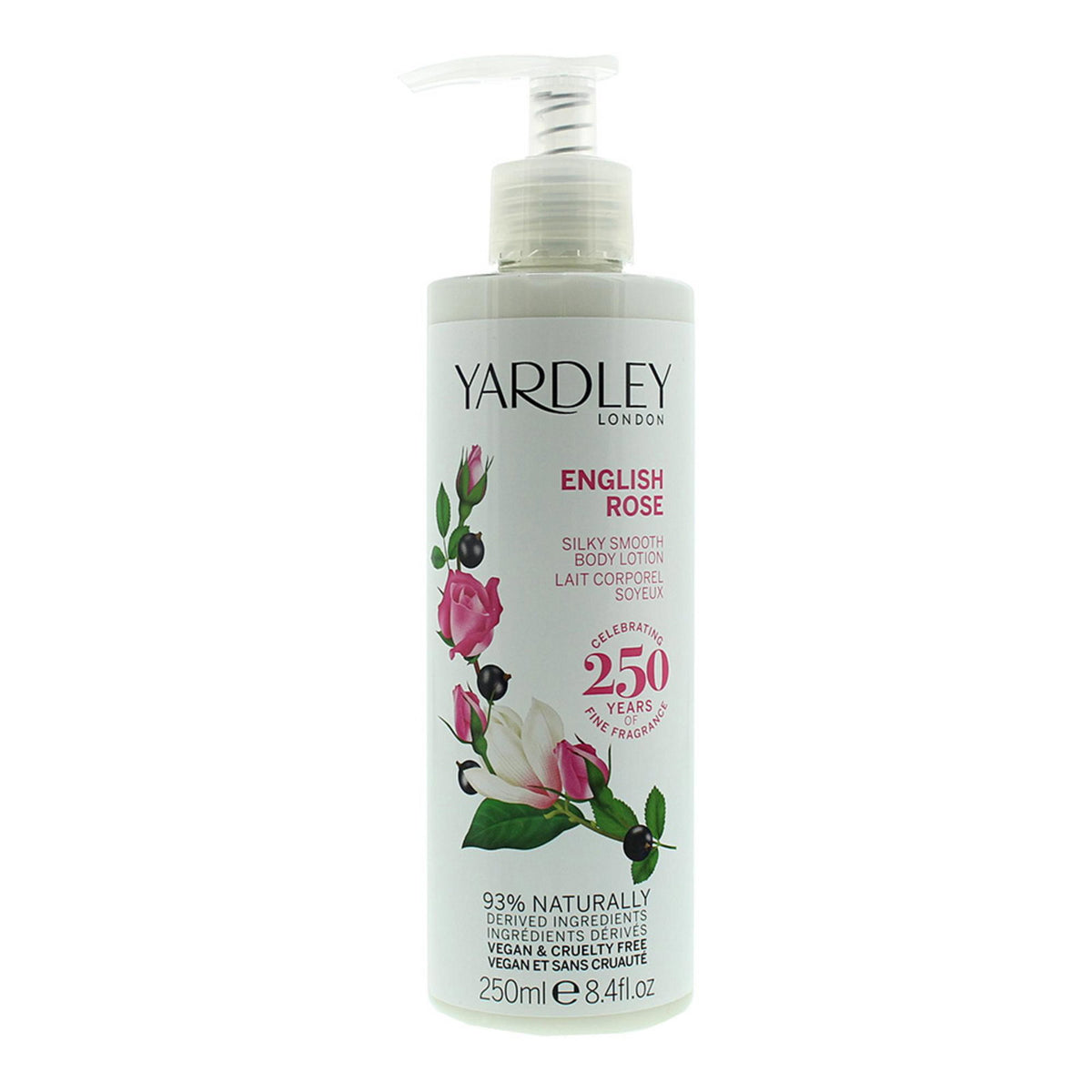 Yardley, English Rose, Feuchtigkeitsspendende Body Milk, 250 ml
