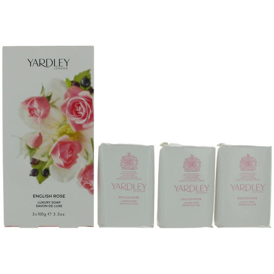 Set Trio, Yardley, English Rose, Duftseife, 100 g