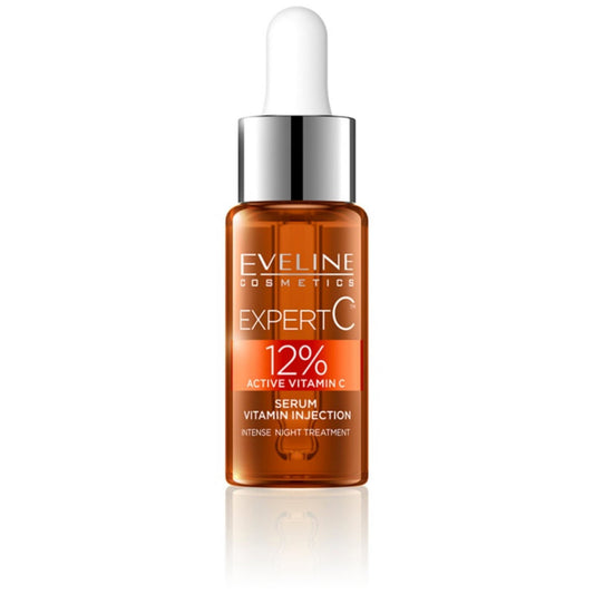 Eveline Cosmetics, Expert C, Vitamin C, Anti-Aging, Nachtserum, für das Gesicht, 18 ml