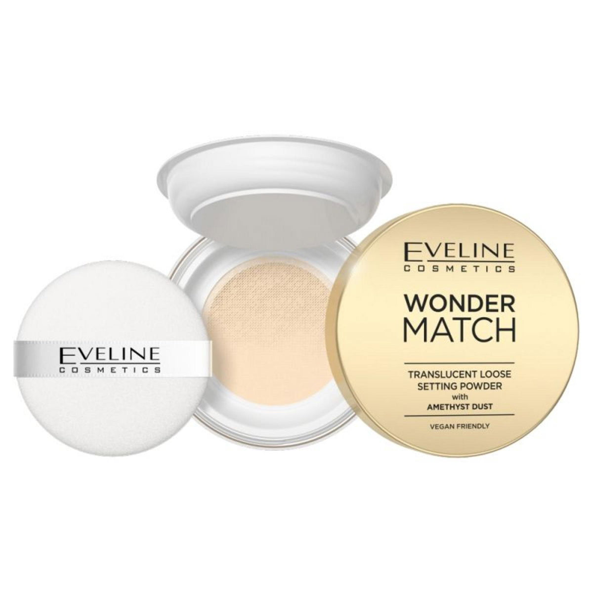 Eveline Cosmetics, Wonder Match, loser Fixierpuder, transparent, 6 g