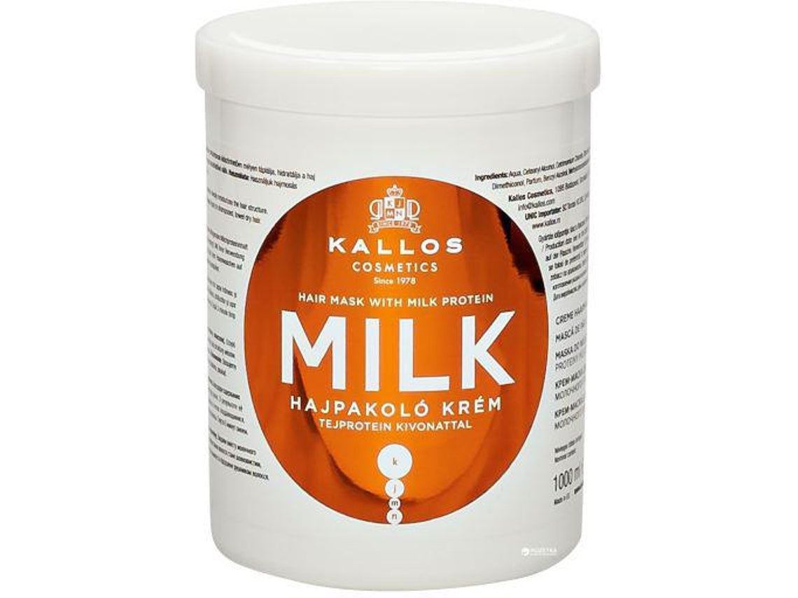 Kallos - Milk Hair Mask With Milk Protein ( Dry and Damaged Hair ) - 1000ml